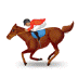 🏇🏽 horse racing: medium skin tone display on Samsung